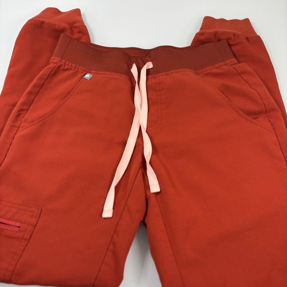 FIGS Women XXS Rust/Auburn Zamora Jogger Scrub Pants Cargo PO 3558 LImited Ed